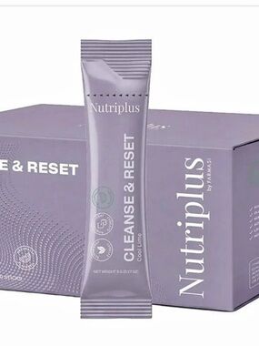 Nutriplus Cleanse & Reset Cool Lime Drink Mix 20 Sticks NWT